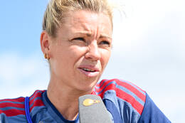 19.08.2026, München, Deutschland. Google Pixel Frauen-Bundesliga: Die FC Bayern Frauen absolvieren auf dem FC Bayern Campus eine Trainingseinheit vor dem Bundesliga-Saisonauftakt gegen den 1. FC Union Berlin. Linda Dallmann (FC Bayern Frauen)
