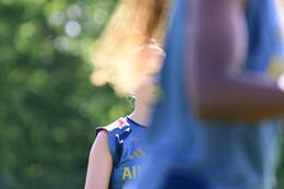 19.08.2026, München, Deutschland. Google Pixel Frauen-Bundesliga: Die FC Bayern Frauen absolvieren auf dem FC Bayern Campus eine Trainingseinheit vor dem Bundesliga-Saisonauftakt gegen den 1. FC Union Berlin. Giulia Gwinn (FC Bayern Frauen)