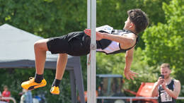 Mindelheim, Deutschland - 09.05.2026: Wettkampf bei der Internationalen Bodensee-Leichtathletik (IBL) 2026 im Julius-Stromayer-Stadion.