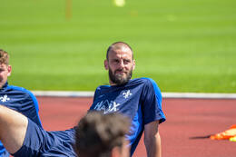 24.07.2026, Bad Wörishofen, Deutschland. 2. Bundesliga: Der SV Darmstadt 98 absolviert das Abschlusstraining im Sommertrainingslager vor dem Testspiel. Aleksandar Vukotic (SV Darmstadt 98)