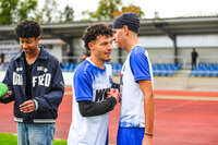 11.10.2026, Bad Wörishofen, Bayern, Deutschland. U19 (A-Jun.) Kreisklasse Allgäu – Nord: FC Bad Wörishofen U19 gegen JFG Wertachtal U19. Spielort: Stadion Unteres Hart. Saison 2026/2027. Florim Veselaj (FC Bad Wörishofen) nach dem Spiel