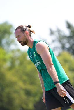 16.07.2026, Bad Wörishofen, Deutschland, 2. Bundesliga, Saison 2026/2027, Der SpVgg Greuther Fürth startet mit der zweiten Trainingseinheit in sein Sommertrainingslager in Bad Wörishofen (Unterallgäu). Der Verein bereitet sich dort auf die Saison 2026/2027 vor. Jannis Heuer (SpVgg Greuther Fürth)