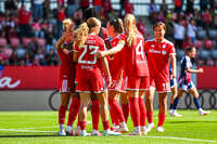 19.09.2026, München, Deutschland. Google Pixel Frauen-Bundesliga: FC Bayern München Frauen gegen 1. FC Köln Frauen am FC Bayern Campus. Edna Imade (FC Bayern Frauen) jubelt nach Ihrem zweiten Tor.