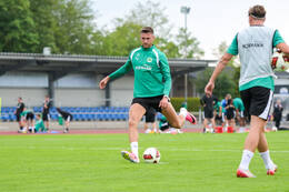 15.07.2026, Bad Wörishofen, Deutschland, 2. Bundesliga, Saison 2026/2027, Der SpVgg Greuther Fürth startet mit der ersten Trainingseinheit in sein Sommertrainingslager in Bad Wörishofen (Unterallgäu). Der Verein bereitet sich dort auf die Saison 2026/2027 vor. Felix Higl (SpVgg Greuther Fürth)