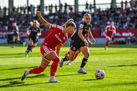 31.08.2026, München, Deutschland. Google Pixel Frauen-Bundesliga: FC Bayern München Frauen gegen 1. FSV Mainz 05 Frauen am FC Bayern Campus. Erstes Heimspiel des FC Bayern München in der Saison 2026/27. Giulia Gwinn (FC Bayern Frauen)