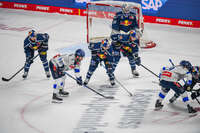 09.10.2026, München, Deutschland. PENNY DEL, Deutsche Eishockey Liga, Saison 2026/27, 7. Spieltag: EHC Red Bull München gegen ERC Ingolstadt im SAP Garden in München. Übersicht von oben.