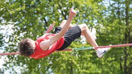Mindelheim, Deutschland - 09.05.2026: Wettkampf bei der Internationalen Bodensee-Leichtathletik (IBL) 2026 im Julius-Stromayer-Stadion.