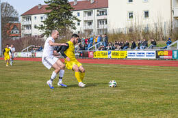 28.03.2026, Mindelheim (Deutschland): Spiel der Kreisliga Allgäu Nord zwischen dem TSV Mindelheim und dem FSV Lamerdingen im Julius-Strohmayer-Stadion.