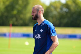 24.07.2026, Bad Wörishofen, Deutschland. 2. Bundesliga: Der SV Darmstadt 98 absolviert das Abschlusstraining im Sommertrainingslager vor dem Testspiel. Aleksandar Vukotic (SV Darmstadt 98)