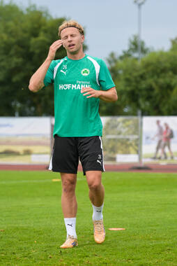 15.07.2026, Bad Wörishofen, Deutschland, 2. Bundesliga, Saison 2026/2027, Der SpVgg Greuther Fürth startet mit der ersten Trainingseinheit in sein Sommertrainingslager in Bad Wörishofen (Unterallgäu). Der Verein bereitet sich dort auf die Saison 2026/2027 vor. Philipp Müller (SpVgg Greuther Fürth)