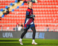 22.09.2026, Unterhaching, Deutschland. UEFA Women's Champions League, 1. Spieltag der Ligaphase: FC Bayern München Frauen gegen Manchester City. UWCL-Auftakt der FC Bayern Frauen und erstes UWCL-Pflichtspiel im neuen Zuhause Sportpark Unterhaching.