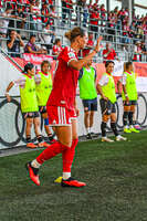 31.08.2026, München, Deutschland. Google Pixel Frauen-Bundesliga: FC Bayern München Frauen gegen 1. FSV Mainz 05 Frauen am FC Bayern Campus. Erstes Heimspiel des FC Bayern München in der Saison 2026/27. Klara Bühl (FC Bayern Frauen)