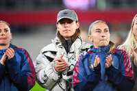 19.10.2026, München, Bayern, Deutschland. Google Pixel Frauen-Bundesliga: FC Bayern Frauen gegen VfB Stuttgart Frauen. Spielort: FC Bayern Campus-Stadion. Lena Oberdorf (FC Bayern Frauen) nachdenklich, ernst, fokussiert
