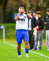 11.10.2026, Bad Wörishofen, Bayern, Deutschland. U19 (A-Jun.) Kreisklasse Allgäu – Nord: FC Bad Wörishofen U19 gegen JFG Wertachtal U19. Spielort: Stadion Unteres Hart. Saison 2026/2027. Abdul (FC Bad Wörishofen) trinkt