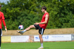 29.06.2026, Bad Wörishofen, Deutschland, Swiss Football League, SFL 2026/2027, Der FC Vaduz startet mit der ersten Trainingseinheit in sein Sommertrainingslager in Bad Wörishofen (Unterallgäu). Der Verein bereitet sich dort auf die Saison 2026/2027 vor. Alessio Hasler (FC Vaduz)