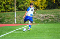04.10.2026, Bad Wörishofen, Deutschland. U19 (A-Jun.) Kreisklasse Allgäu - Nord: FC Bad Wörishofen U19 gegen SG Unterrieden U19. Spielort: Stadion Am Unteren Hart. Faruk Dugonjic (FC Bad Wörishofen) beim Schuss, beim Abschluss, bei der Schussabgabe