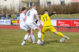 28.03.2026, Mindelheim (Deutschland): Spiel der Kreisliga Allgäu Nord zwischen dem TSV Mindelheim und dem FSV Lamerdingen im Julius-Strohmayer-Stadion.