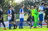 04.10.2026, Bad Wörishofen, Deutschland. U19 (A-Jun.) Kreisklasse Allgäu - Nord: FC Bad Wörishofen U19 gegen SG Unterrieden U19. Spielort: Stadion Am Unteren Hart. Niklas Lichtenberg (FC Bad Wörishofen) nachdenklich, ernst, fokussiert