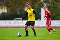 17.10.2026, Mindelheim, Bayern, Deutschland. Kreisliga Allgäu Nord: TSV Mindelheim gegen SV Oberegg. Spielort: Julius-Strohmayer-Stadion. Sebastian Müller (TSV Mindelheim) nachdenklich, ernst, fokussiert
