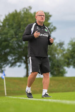 15.07.2026, Bad Wörishofen, Deutschland, 2. Bundesliga, Saison 2026/2027, Der SpVgg Greuther Fürth startet mit der ersten Trainingseinheit in sein Sommertrainingslager in Bad Wörishofen (Unterallgäu). Der Verein bereitet sich dort auf die Saison 2026/2027 vor. Cheftrainer Heiko Vogel (SpVgg Greuther Fürth)