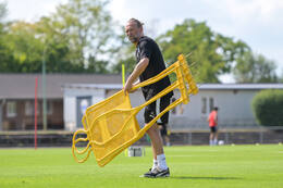 29.06.2026, Bad Wörishofen, Deutschland, Swiss Football League, SFL 2026/2027, Der FC Vaduz startet mit der ersten Trainingseinheit in sein Sommertrainingslager in Bad Wörishofen (Unterallgäu). Der Verein bereitet sich dort auf die Saison 2026/2027 vor. Pascal Cerrone (FC Vaduz)