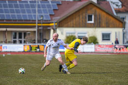 28.03.2026, Mindelheim (Deutschland): Spiel der Kreisliga Allgäu Nord zwischen dem TSV Mindelheim und dem FSV Lamerdingen im Julius-Strohmayer-Stadion.