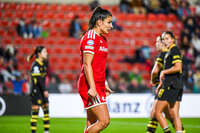 22.09.2026, Unterhaching, Deutschland. UEFA Women's Champions League, 1. Spieltag der Ligaphase: FC Bayern München Frauen gegen Manchester City. UWCL-Auftakt der FC Bayern Frauen und erstes UWCL-Pflichtspiel im neuen Zuhause Sportpark Unterhaching. Jovana Damnjanović (FC Bayern Frauen)