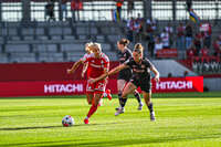 31.08.2026, München, Deutschland. Google Pixel Frauen-Bundesliga: FC Bayern München Frauen gegen 1. FSV Mainz 05 Frauen am FC Bayern Campus. Erstes Heimspiel des FC Bayern München in der Saison 2026/27. Pernille Harder (FC Bayern Frauen)