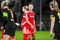 22.09.2026, Unterhaching, Deutschland. UEFA Women's Champions League, 1. Spieltag der Ligaphase: FC Bayern München Frauen gegen Manchester City. UWCL-Auftakt der FC Bayern Frauen und erstes UWCL-Pflichtspiel im neuen Zuhause Sportpark Unterhaching. Pernille Harder (FC Bayern Frauen)