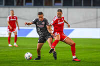 31.08.2026, München, Deutschland. Google Pixel Frauen-Bundesliga: FC Bayern München Frauen gegen 1. FSV Mainz 05 Frauen am FC Bayern Campus. Erstes Heimspiel des FC Bayern München in der Saison 2026/27. Klara Bühl (FC Bayern Frauen)