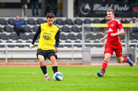 17.10.2026, Mindelheim, Bayern, Deutschland. Kreisliga Allgäu Nord: TSV Mindelheim gegen SV Oberegg. Spielort: Julius-Strohmayer-Stadion. Anel Junuzovic (TSV Mindelheim) beim Schuss, beim Abschluss, bei der Schussabgabe